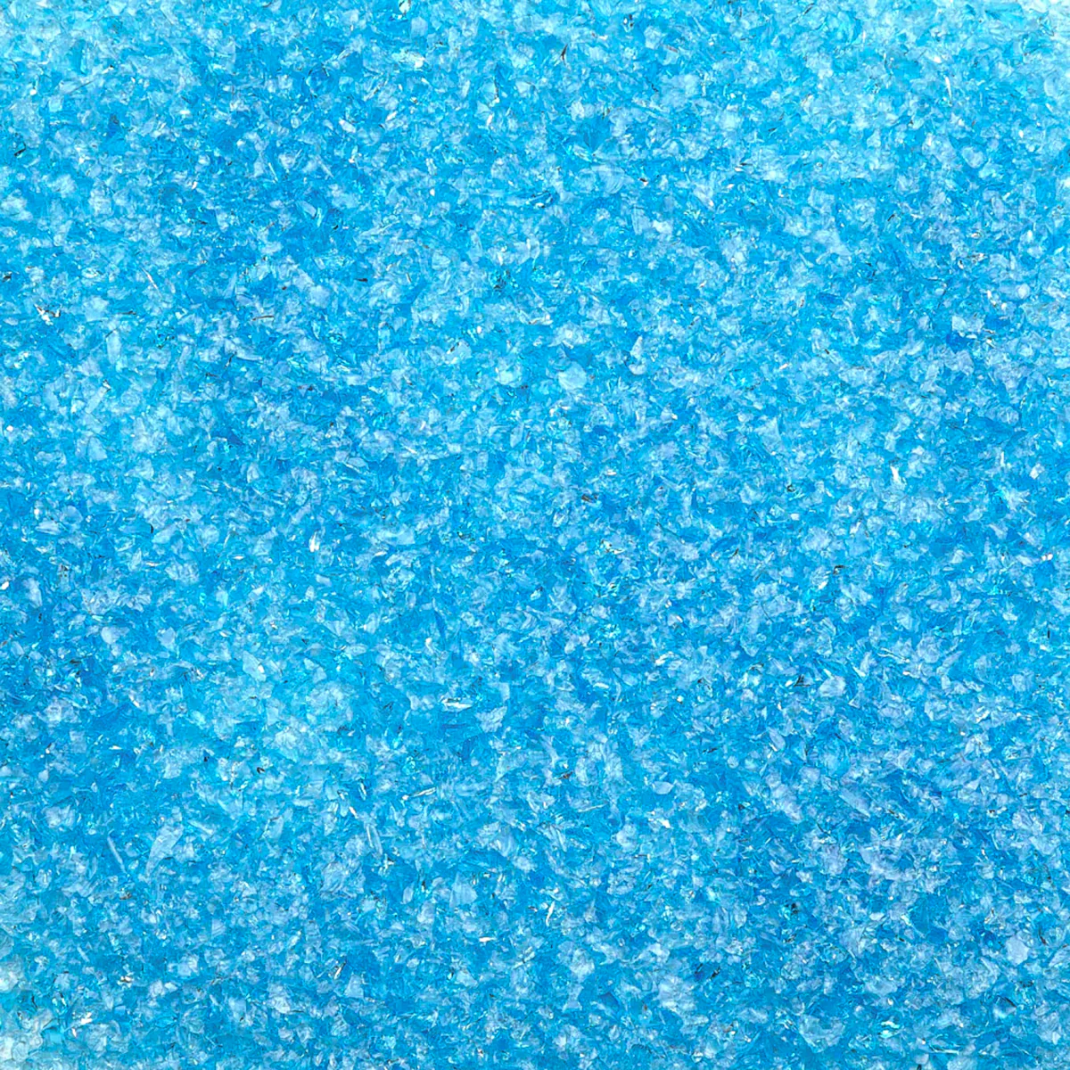 Sky Blue Transparent Medium Glass Frit, 8.5 oz