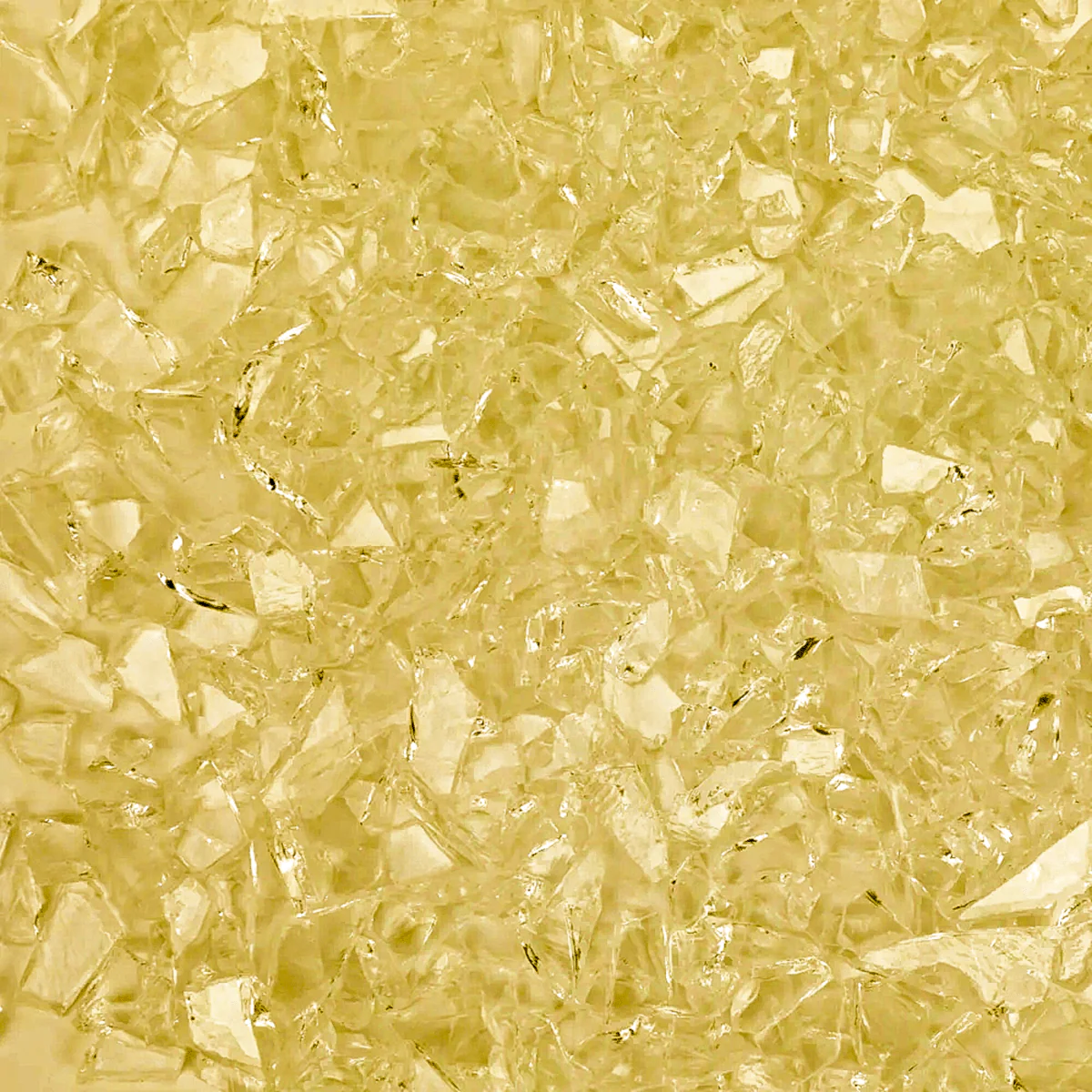 Straw Transparent Mosaic Glass Frit, 8.5 oz