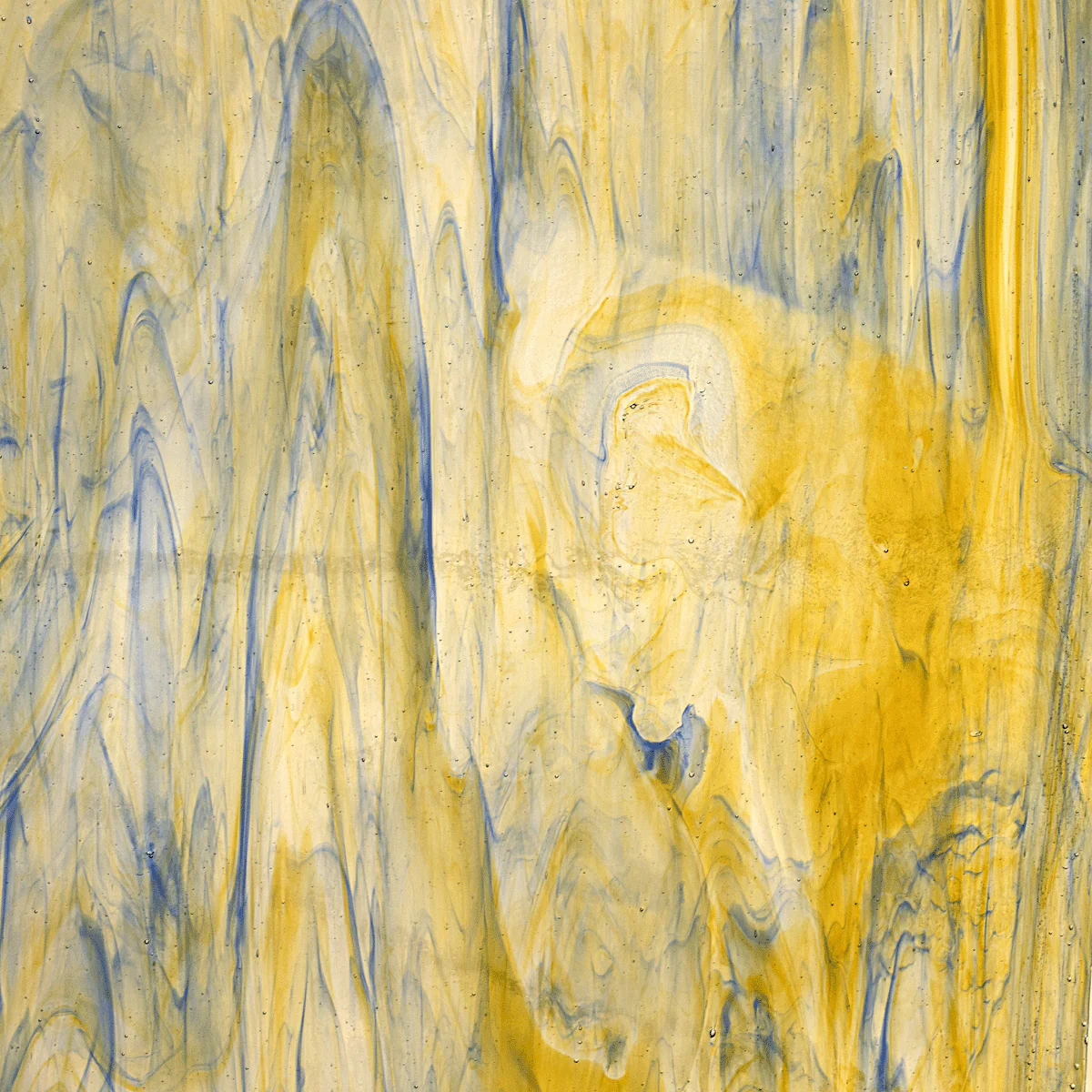 Yellow, Cobalt Blue Streaky