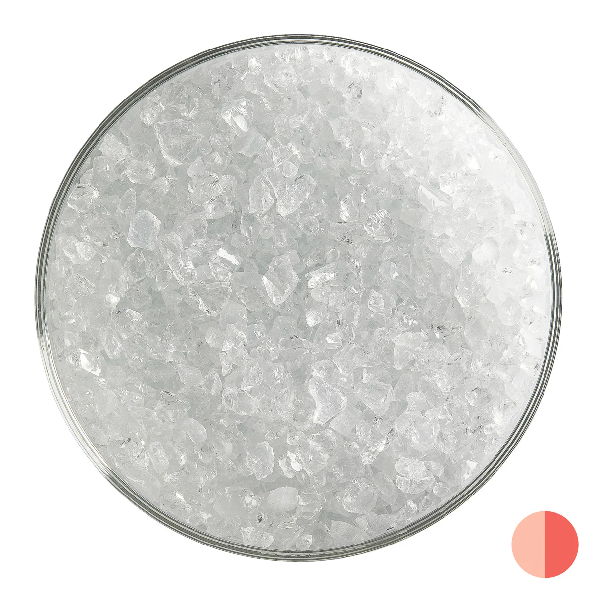 Translucent White Opalescent, Coarse, 1 lb.