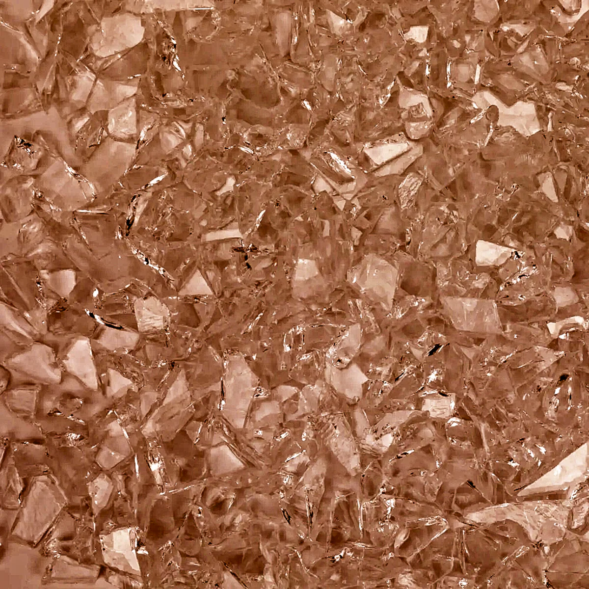 Walnut Transparent Mosaic Glass Frit, 8.5 oz
