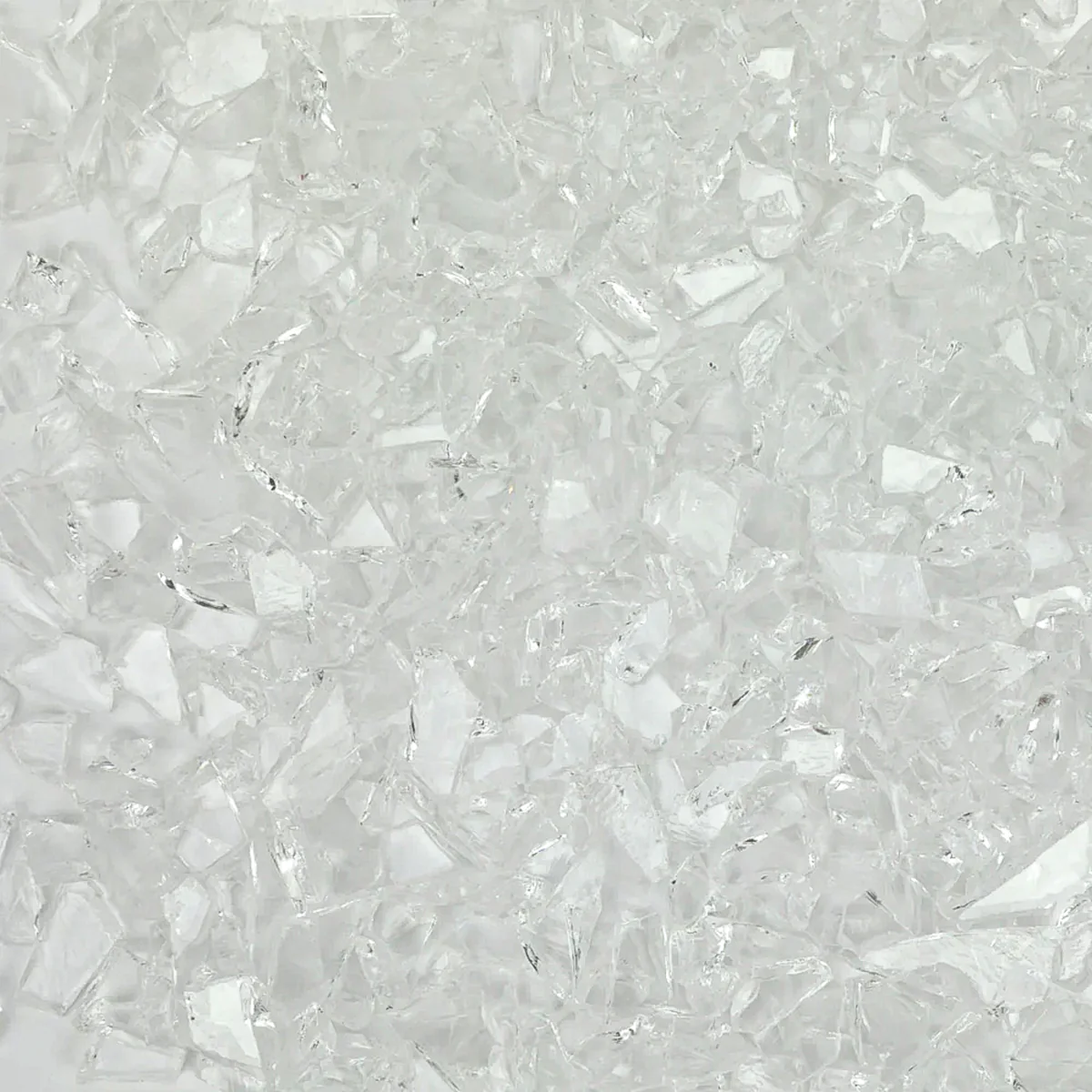 Water Clear Mosaic Glass Frit, 4 lb