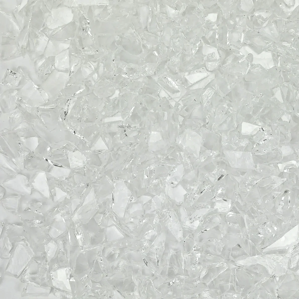 Water Clear Mosaic Glass Frit, 8.5 oz