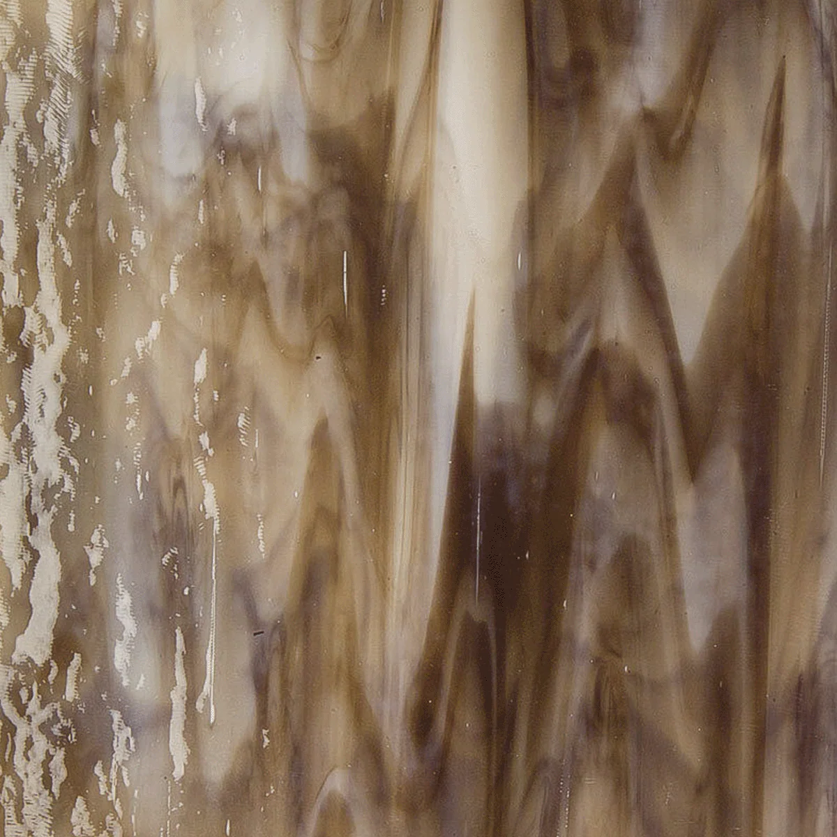 White Opalescent, Dark Brown Transparent 2-Color Mix, 3 mm - Image 2