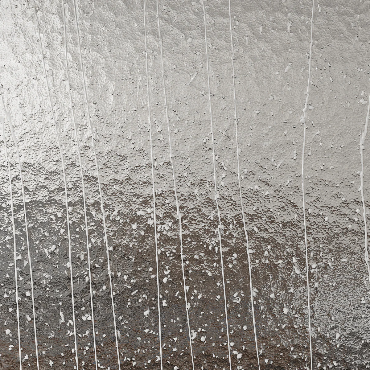 White Streamer Bits on Clear