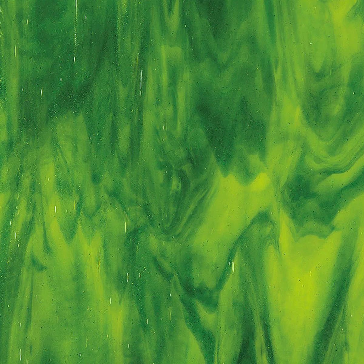 Yellow Opalescent, Deep Forest Green Transparent 2-Color Mix, 3 mm - Image 2